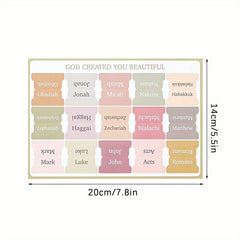 75pcs Laminated Bible Tabs for Women Men Morandi Colors