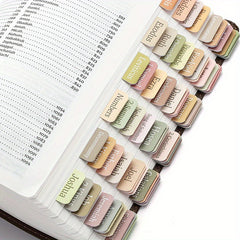 75pcs Laminated Bible Tabs for Women Men Morandi Colors