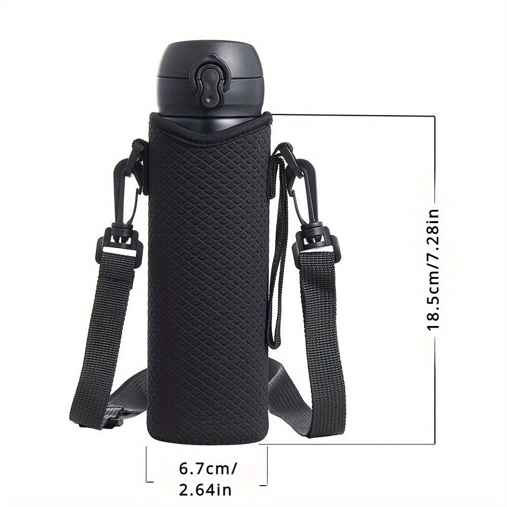 Water Bottle Carrier Bag with Adjustable Strap for Sports