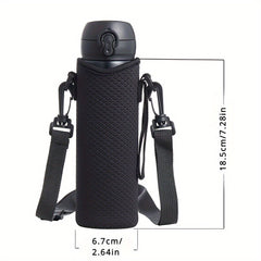 Water Bottle Carrier Bag with Adjustable Strap for Sports
