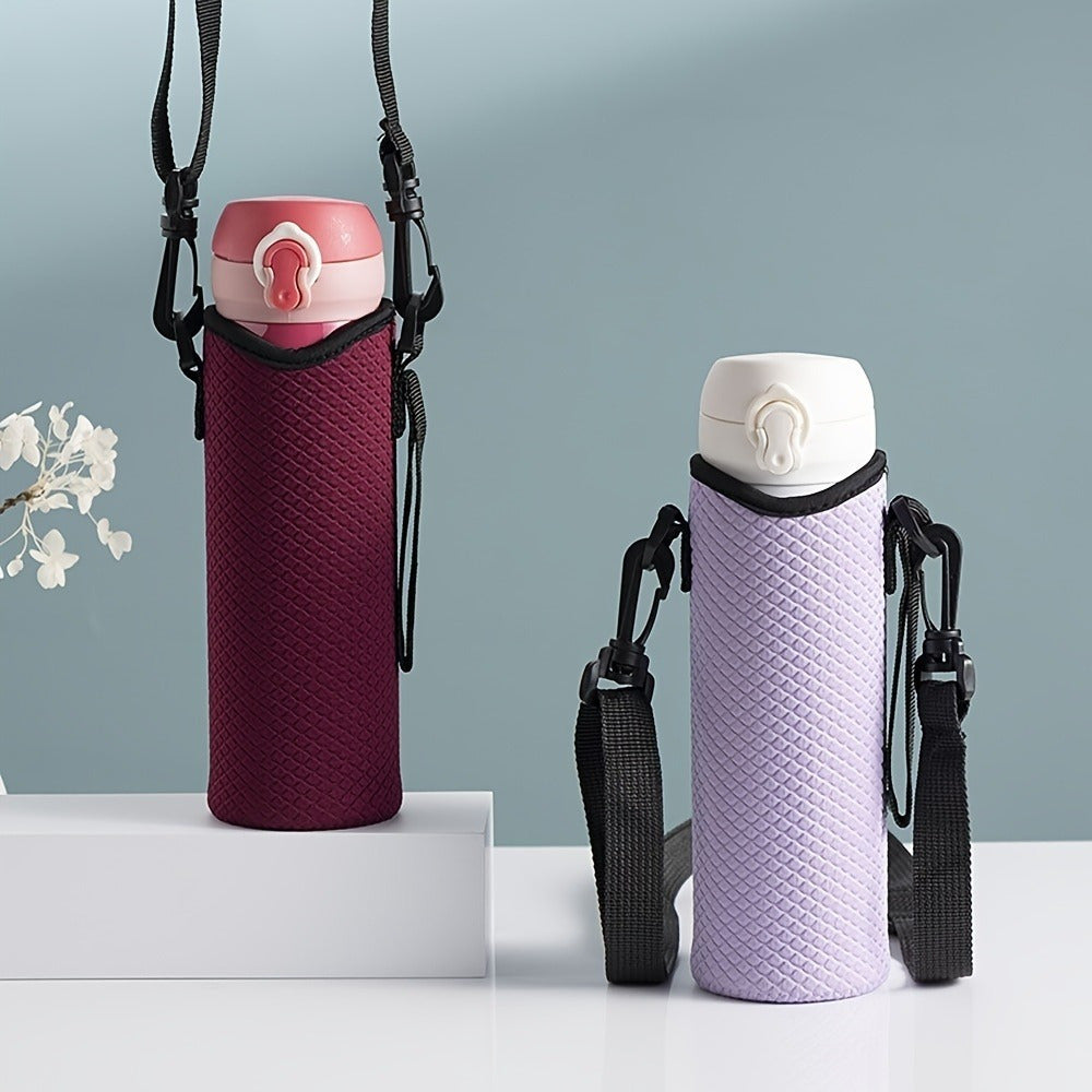 Water Bottle Carrier Bag with Adjustable Strap for Sports