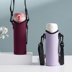 Water Bottle Carrier Bag with Adjustable Strap for Sports