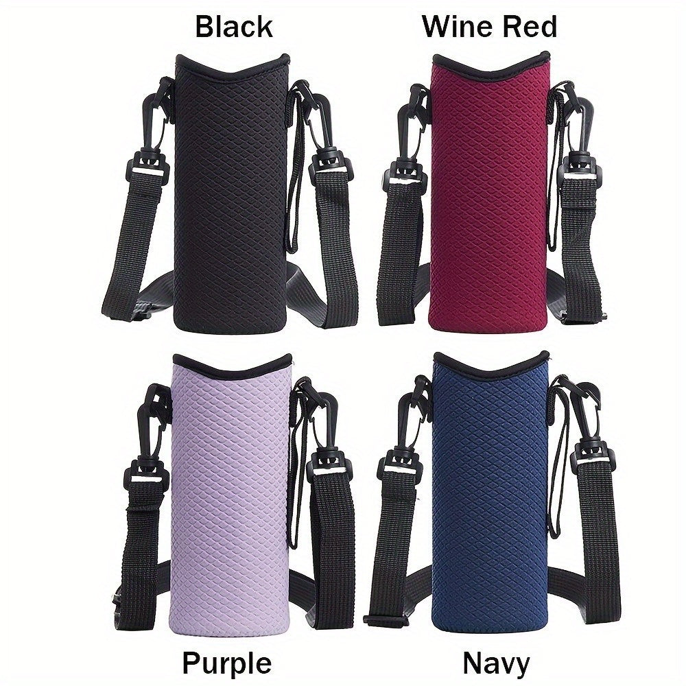 Water Bottle Carrier Bag with Adjustable Strap for Sports
