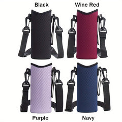 Water Bottle Carrier Bag with Adjustable Strap for Sports