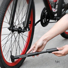 Portable Bicycle Mini Pump with American and French Nozzle