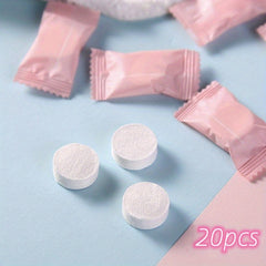 20/50pcs Compressed Portable Nonwoven Face Towel for Outdoor Travel & Camping
