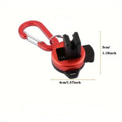 Fly Fishing Rod Holder Clip Waist Belt Aluminum Alloy Fishing Tool