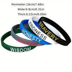 Inspirational Silicone Bracelet for Sports and Parties
