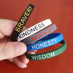 Inspirational Silicone Bracelet for Sports and Parties