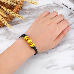 Softball Sports Bracelet Hand Rope Adjustable Waterproof Team Bracelet