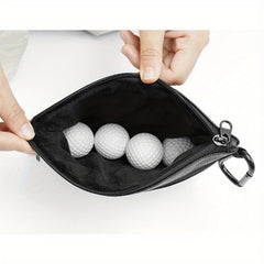 Portable Golf Ball Waist Bag with Zipper