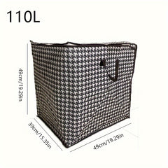 Large Capacity Storage Bag Zipper Organizer Bag Dustproof Storage Container