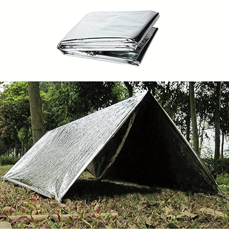 5PCS Emergency Thermal Blankets - Stay Warm & Protected Outdoors
