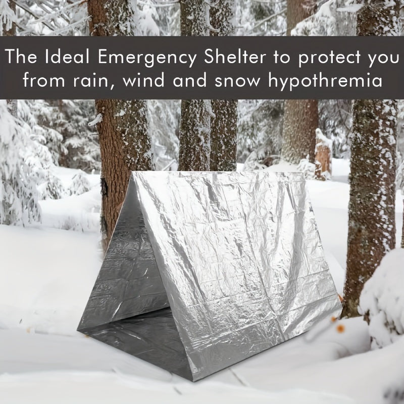 5PCS Emergency Thermal Blankets - Stay Warm & Protected Outdoors