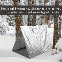 5PCS Emergency Thermal Blankets - Stay Warm & Protected Outdoors