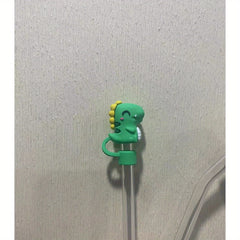 Cartoon Silicone Straw Covers Dustproof Reusable Plugs For 10mm Straw Cup