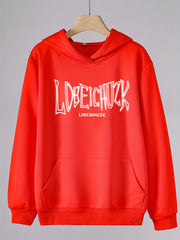 Girls Letter Print Hoodies Comfy Hooded Pullover Tops Spring Fall