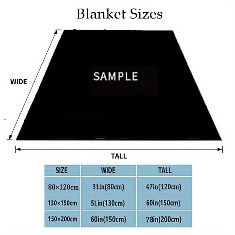 Unicorn Flannel Blanket Cozy Warm Soft for All Season Travelling