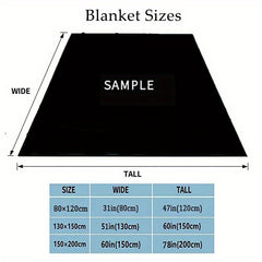 Shark Flannel Blanket Cozy Warm Soft Blanket For Travelling