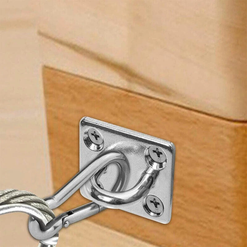 4pcs Stainless Steel Pad Eye Plate for Hammock Chairs