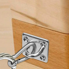 4pcs Stainless Steel Pad Eye Plate for Hammock Chairs