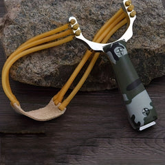 High Precision Camo Handle Slingshot Toy For Outdoor Play