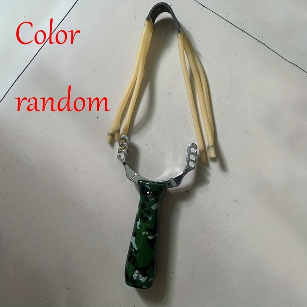 High Precision Camo Handle Slingshot Toy For Outdoor Play