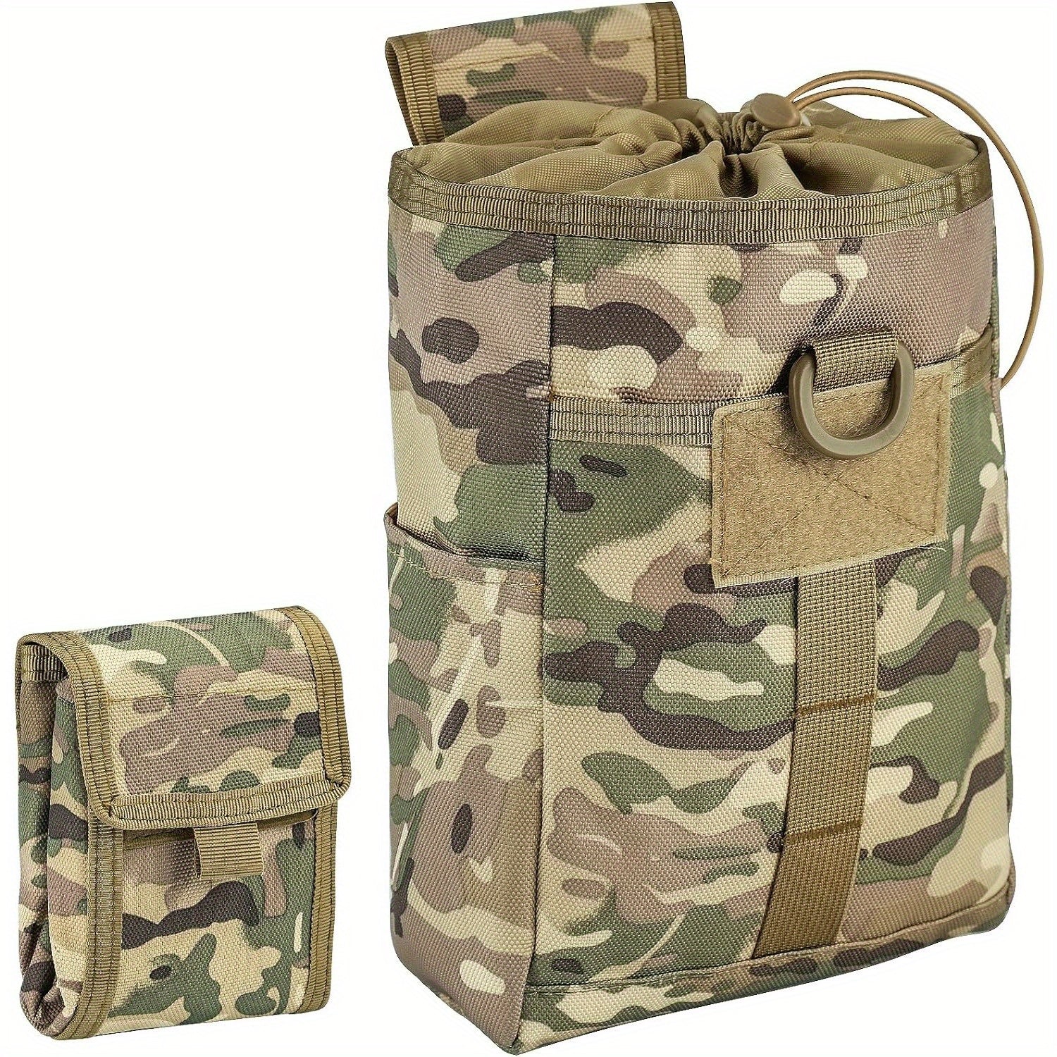 1pc Molle Dump Pouch Drawstring Utility Bag