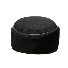 Men's Winter Flat Top Velvet Ear Protection Hat