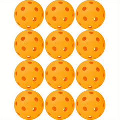 12pcs Pickleball 40 Holes Outdoor Training Set Great Bounce Visibility