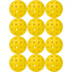 12pcs Pickleball 40 Holes Outdoor Training Set Great Bounce Visibility