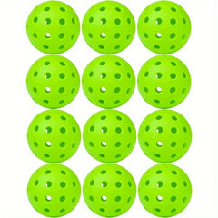 12pcs Pickleball 40 Holes Outdoor Training Set Great Bounce Visibility