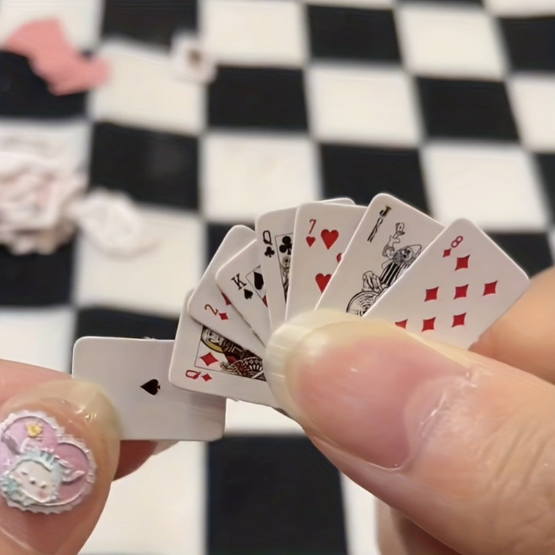 54pcs Mini Poker Card Multiplayer Card Game Family Interactive Game
