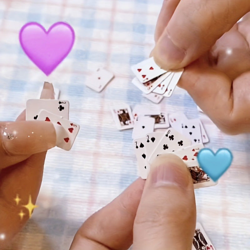 54pcs Mini Poker Card Multiplayer Card Game Family Interactive Game