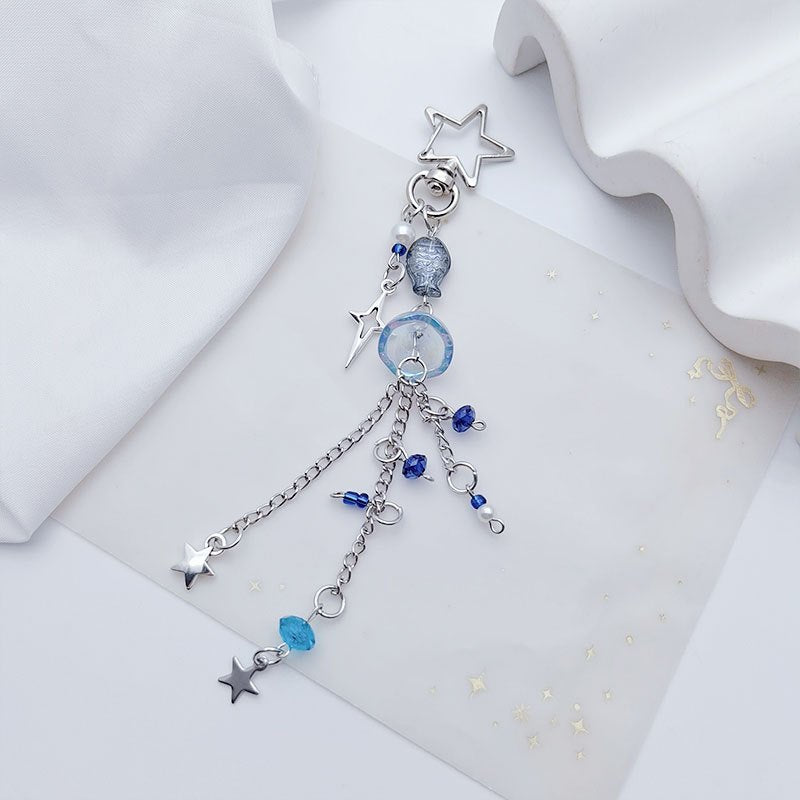 Ocean Jellyfish Keychain Cartoon Pendant Ornament
