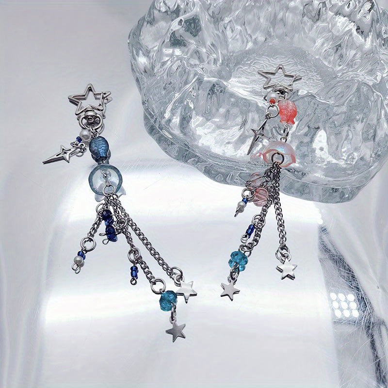 Ocean Jellyfish Keychain Cartoon Pendant Ornament