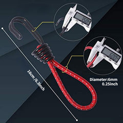 10pcs Camping Tent Elastic Rope Buckles Hooks Set