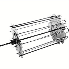 Heat Resistant BBQ Roaster With Stainless Steel Meat Skewer