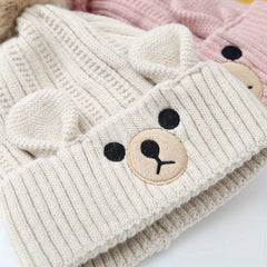 2pcs Baby Winter Hat & Scarf Set, Knitted Warm Keeping Set for Boys And Girls