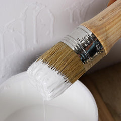Round Bristle Chalk Paint Brush Wooden Handle