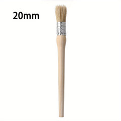 Round Bristle Chalk Paint Brush Wooden Handle