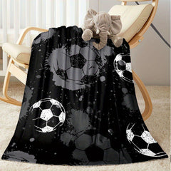 Football Flannel Blanket Cozy Warm Soft Blanket for Traveling
