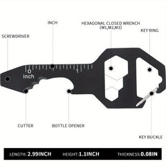 3pcs Keychain tool Portable Multifunctional Metal Pocket Tool