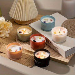 Soy Wax Dried Flower Scented Candle Wedding Ceremony Christmas Gift