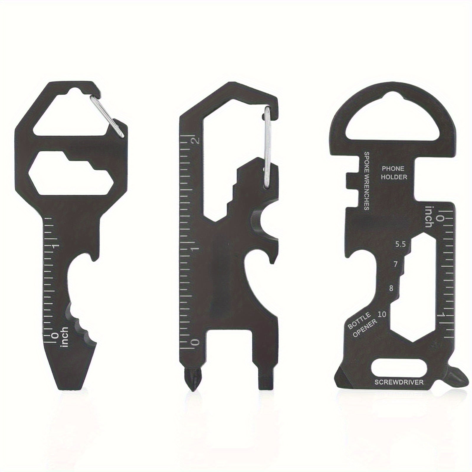 3pcs Keychain tool Portable Multifunctional Metal Pocket Tool