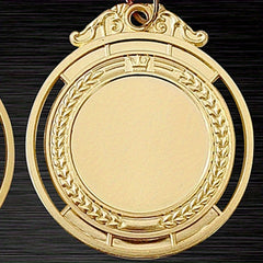 3 Zinc Alloy Award Medals with Neck Ribbons, Sports Games Competition