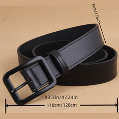 Classic Buckle Belt Unisex PU Leather Belt Outdoor Fishing Belt