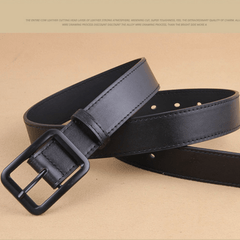 Classic Buckle Belt Unisex PU Leather Belt Outdoor Fishing Belt
