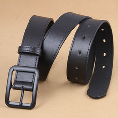 Classic Buckle Belt Unisex PU Leather Belt Outdoor Fishing Belt