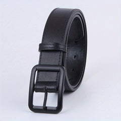 Classic Buckle Belt Unisex PU Leather Belt Outdoor Fishing Belt